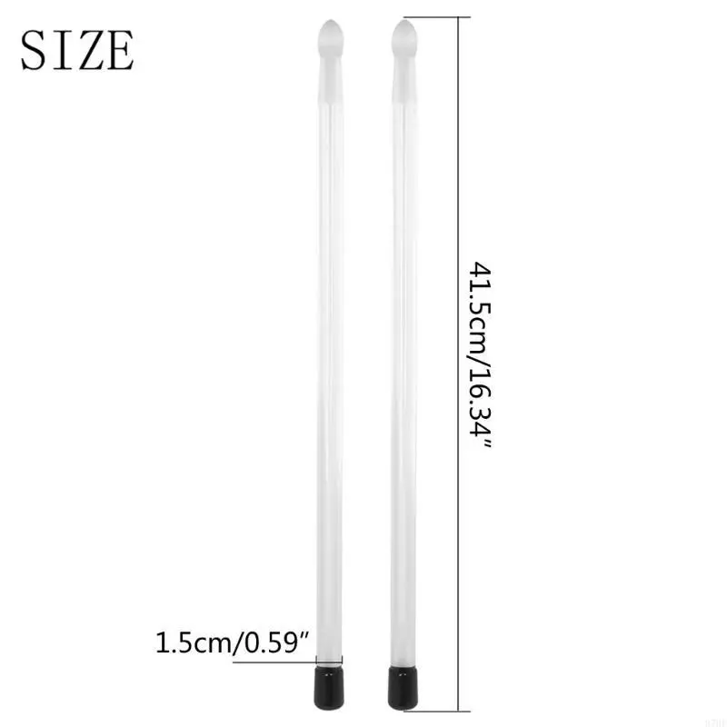 Acrylic Drumstick Double Color Glow Drumsticks Percussion Instrument Accessory