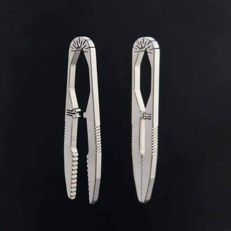 Portable Titaniums Alloys Tweezer Camping Tweezer Tool Outdoor Travel Tool