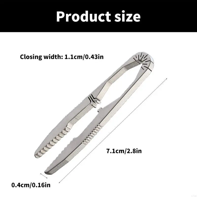 Portable Titaniums Alloys Tweezer Camping Tweezer Tool Outdoor Travel Tool