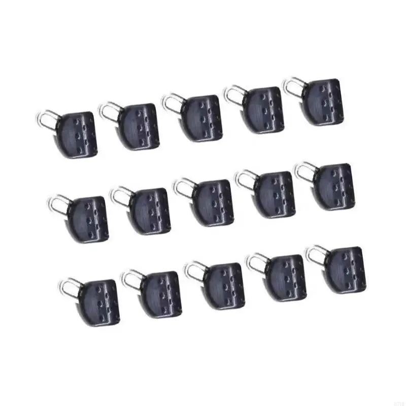 15Pcs Plastic Abo Float Connectors Clear Fishing Weight Slide Fishing Tool