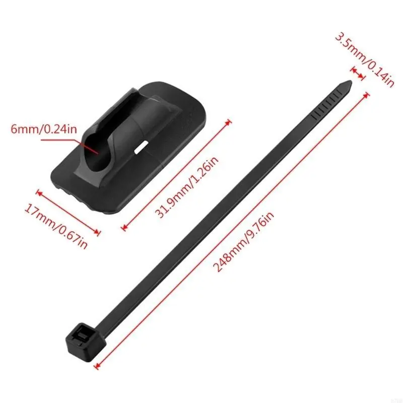 5Pcs Bicycles Brake Cable Line Fixed Base Clamps Housing Hose Guide Cable Buckle