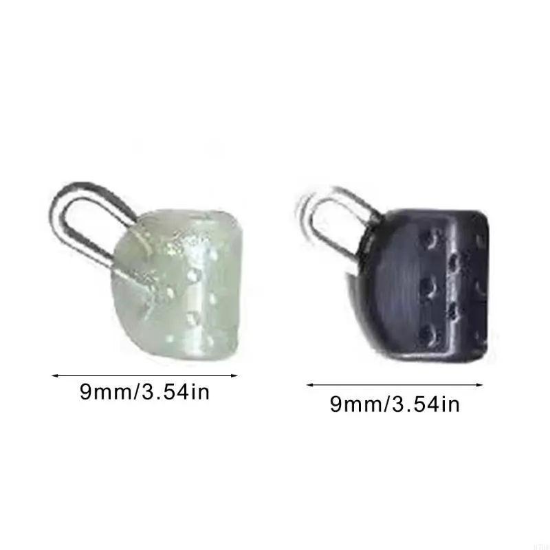 15Pcs Plastic Abo Float Connectors Clear Fishing Weight Slide Fishing Tool