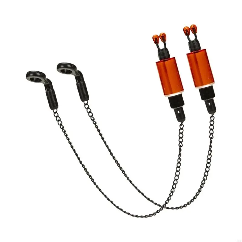 2pcs Bites Alarm Bobbins Hanger Fishing Swingers Sensitive Alarm Swingers