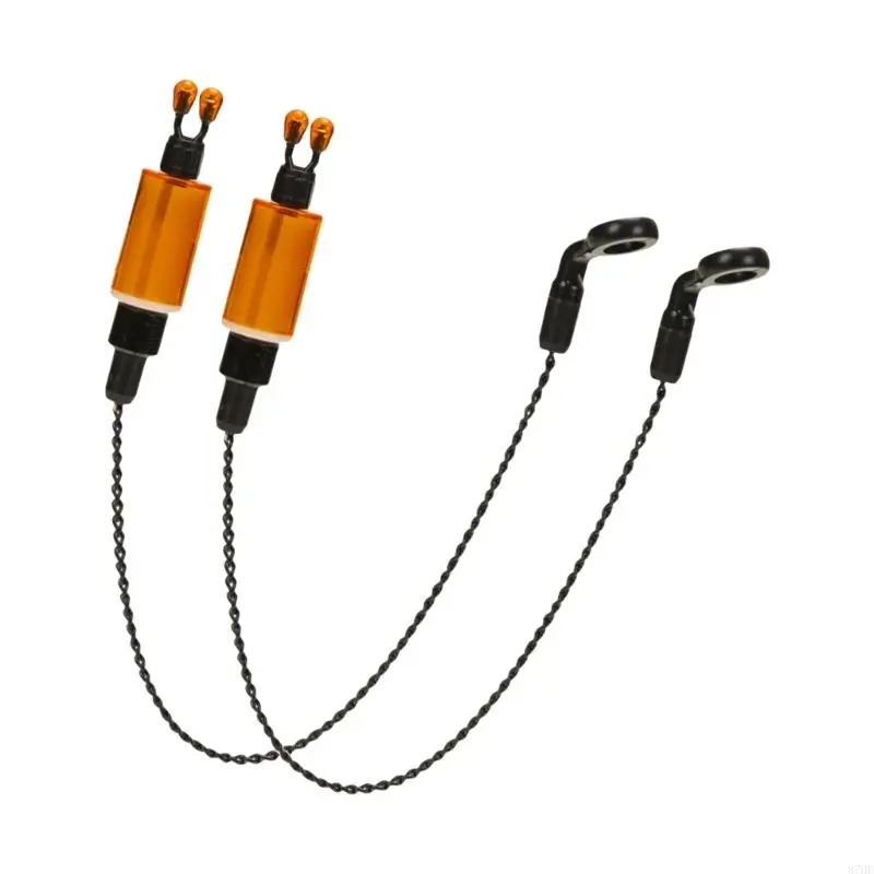 2pcs Bites Alarm Bobbins Hanger Fishing Swingers Sensitive Alarm Swingers