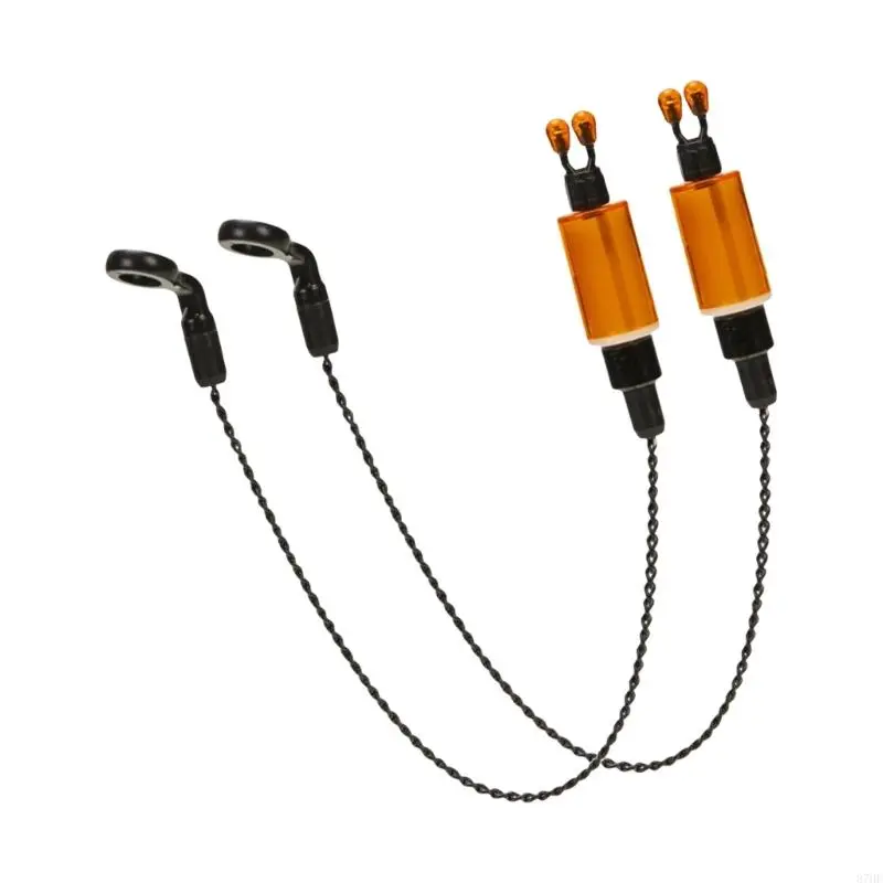 2pcs Bites Alarm Bobbins Hanger Fishing Swingers Sensitive Alarm Swingers