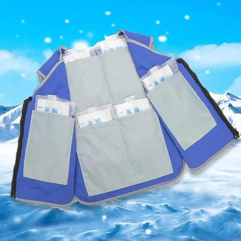 Cooling Clothes, Outdoor Ice Cooling Vest for Men and Women Summer Cooling Vest