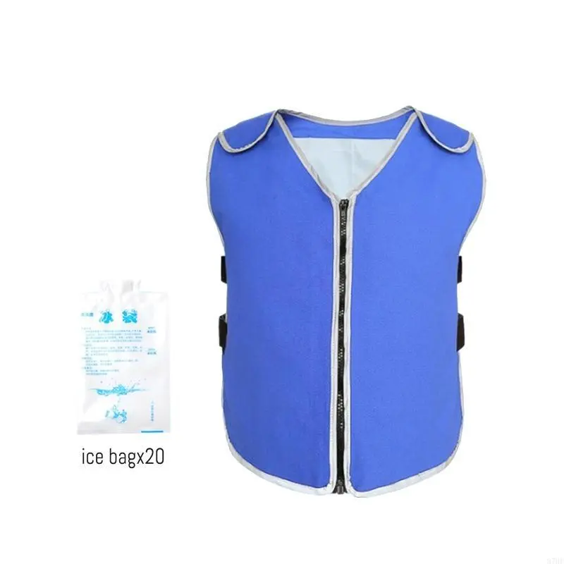 Cooling Clothes, Outdoor Ice Cooling Vest for Men and Women Summer Cooling Vest
