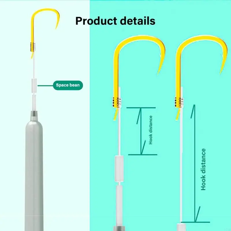 Barbed Hook Fishing Tackle Accessories Anti Bottom Carp Rigs Fishing Lures 5pcs