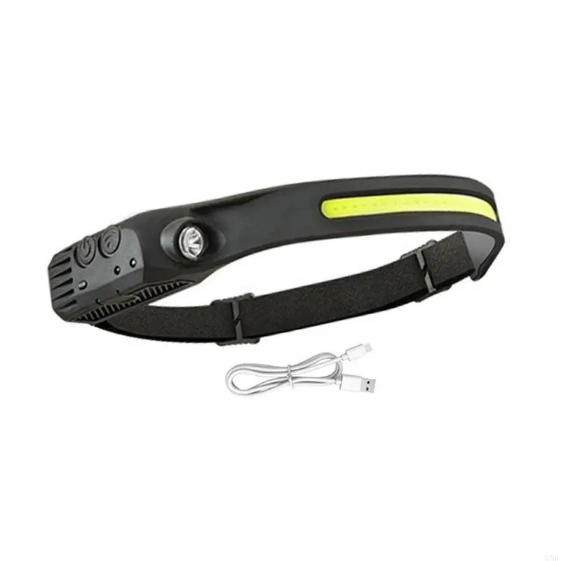 Watertight Headlight for Running Camping, Rechargeable LED Head Torch Headlamps