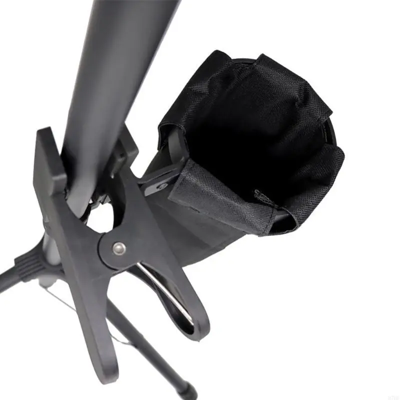 Drumstick Holder, Frame Mount Drum Holder Bag, Strong Aluminum Alloy Mounting Holders with Mounting Clamp