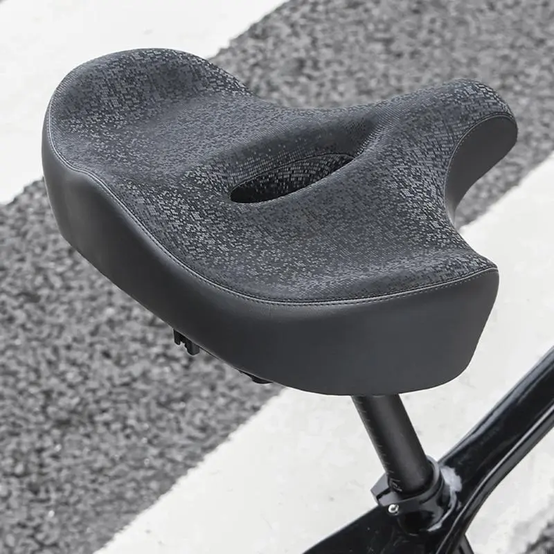 Durability Waterproofed Bike Seats Cushions Large Padded Bicycles Saddles Suitable for Various Cyclists