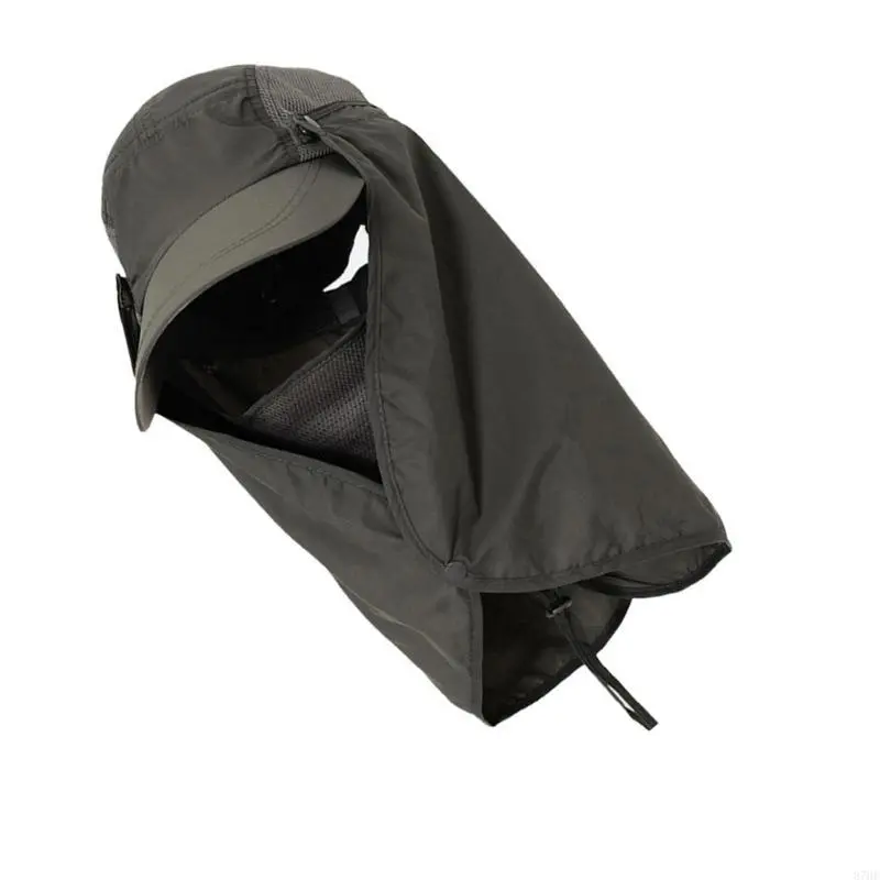 Fishing Hat Wide Brim Sun Protections Hat with Detachable Face Cover Neck Flap