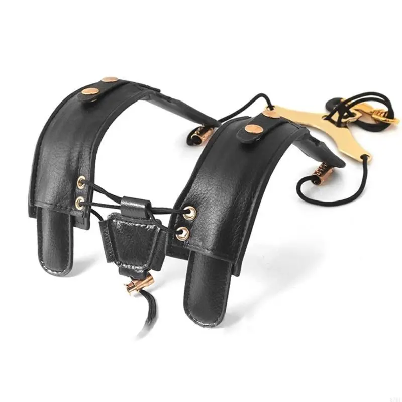 Saxophone Double Shoulder Strap Length Adjustable Soft Shoulder Harness Neck Strap Musical Instruments Accessories Parts