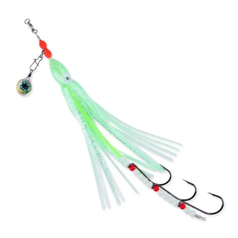 Squid Skirts Baits Luminous Trolling Fishing Lures Saltwater Fishing Tackle