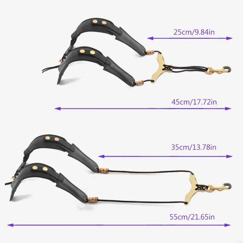 Saxophone Double Shoulder Strap Length Adjustable Soft Shoulder Harness Neck Strap Musical Instruments Accessories Parts
