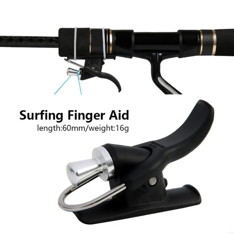 Fishing Rod Clamp Thumb Button Casting Trigger, Surf Fishing Trigger Aids