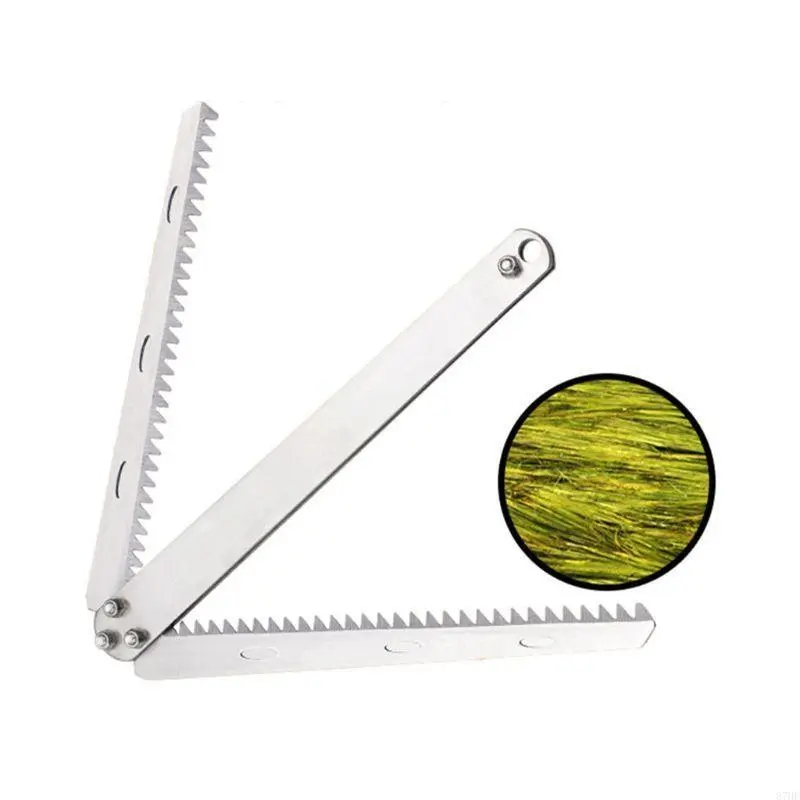 Folding Weed Blade Weed Cutter Metal Aquatic Weed Cutter Serrated Blade