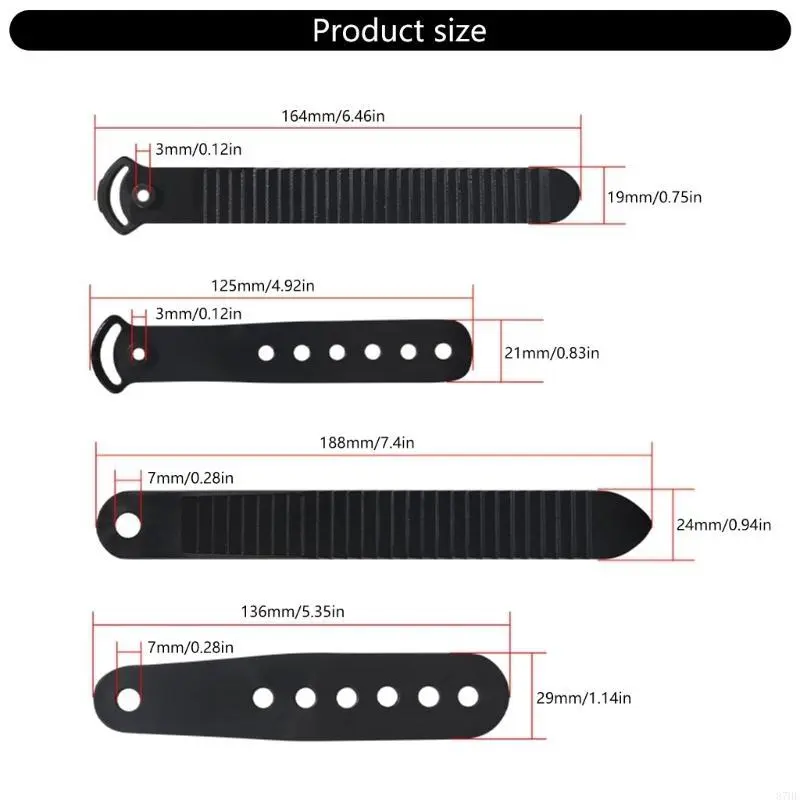 Wear Resistant Snowboard Binding Ladder Strap for Outdoor Skiing Snowboarding