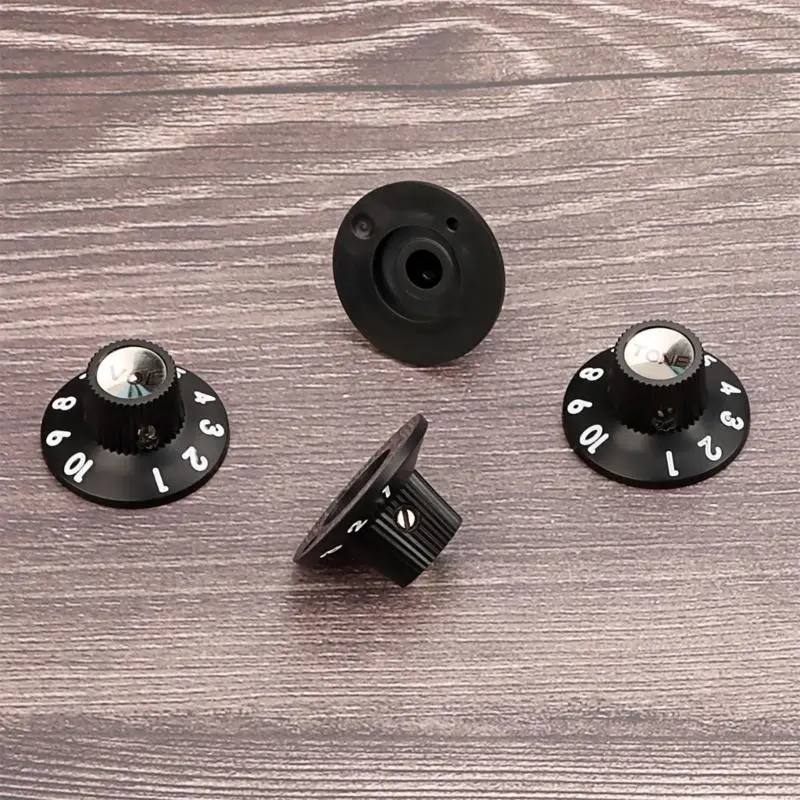 4pcs Plastic Volumes Tone Knobs Speed Control Knobs Electric Guitar Accessory