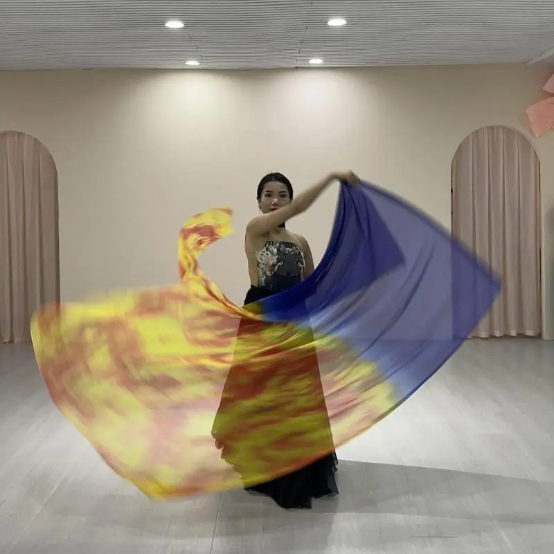Flag for Dance Practice Performances, Praise Dance Flag, Divine Flag Rectangular Worship Flag with Scalable Rod