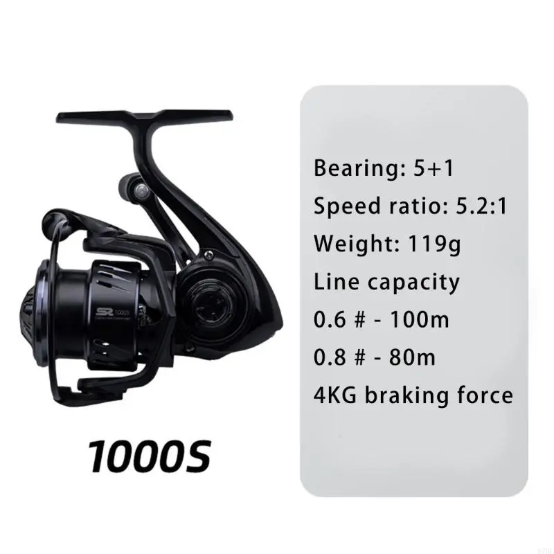 Powerful Rotating Fishing Wheel 5.2:1 Carbon Rotating Fishing Line Reels Highly Speed Gear Ratio Fishing Reels Enduring