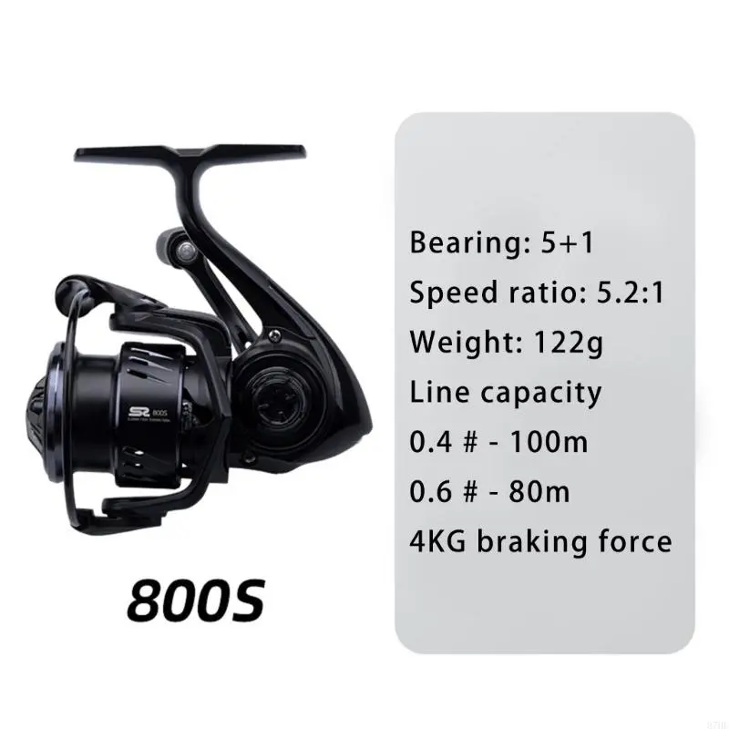 Powerful Rotating Fishing Wheel 5.2:1 Carbon Rotating Fishing Line Reels Highly Speed Gear Ratio Fishing Reels Enduring