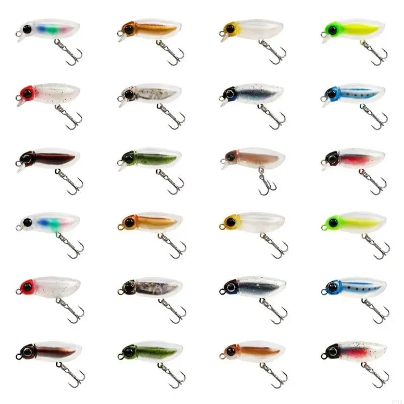 Crankbait Fishing Lures, 38mm 1.5Inch Bionic Fishing Lures, Fishing Hard Baits