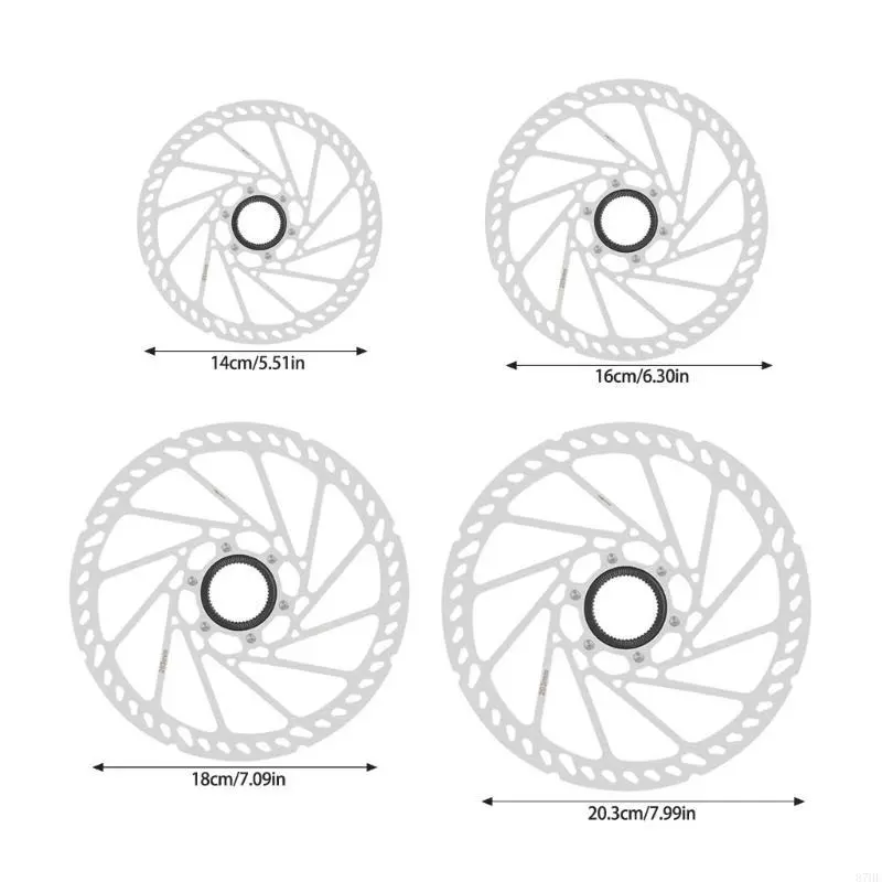 Bicycles Centerlock Disc Brake Rotor 140mm 160mm 180mm 203mm, Mountain Bikes Metal Center Lock Bicycles Brakes Rotor