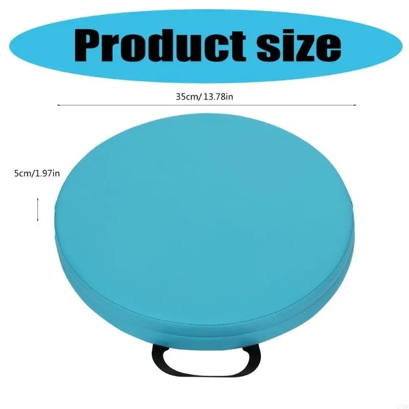 Thicken Upholstered Cushion Round Cushion with Handle Thicken Floor Cushion