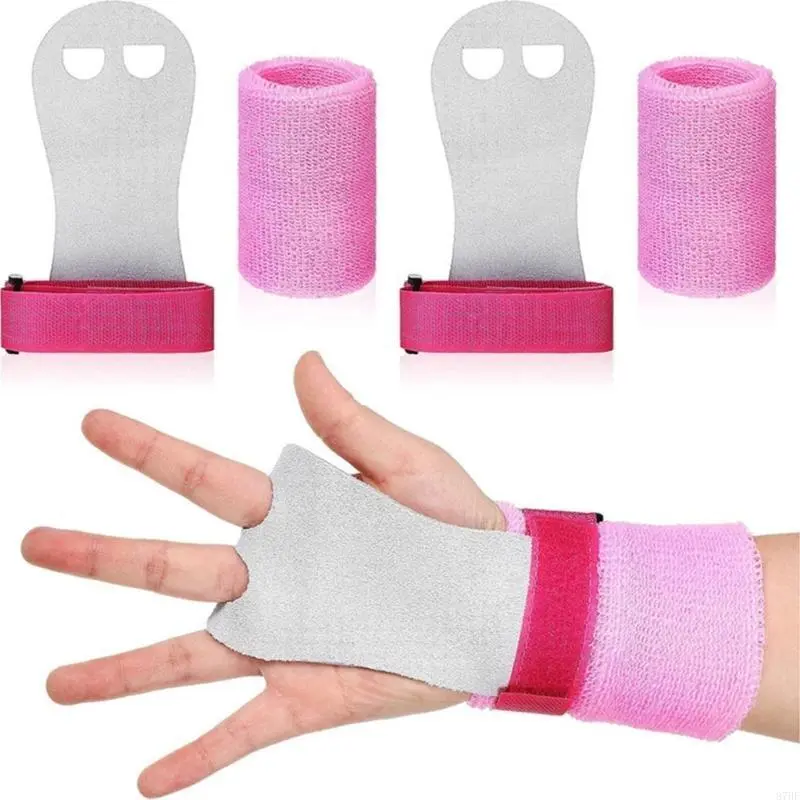 Kids Fitness Set Grip Gloves Wrist Support Training Gloves and Wrist Wraps