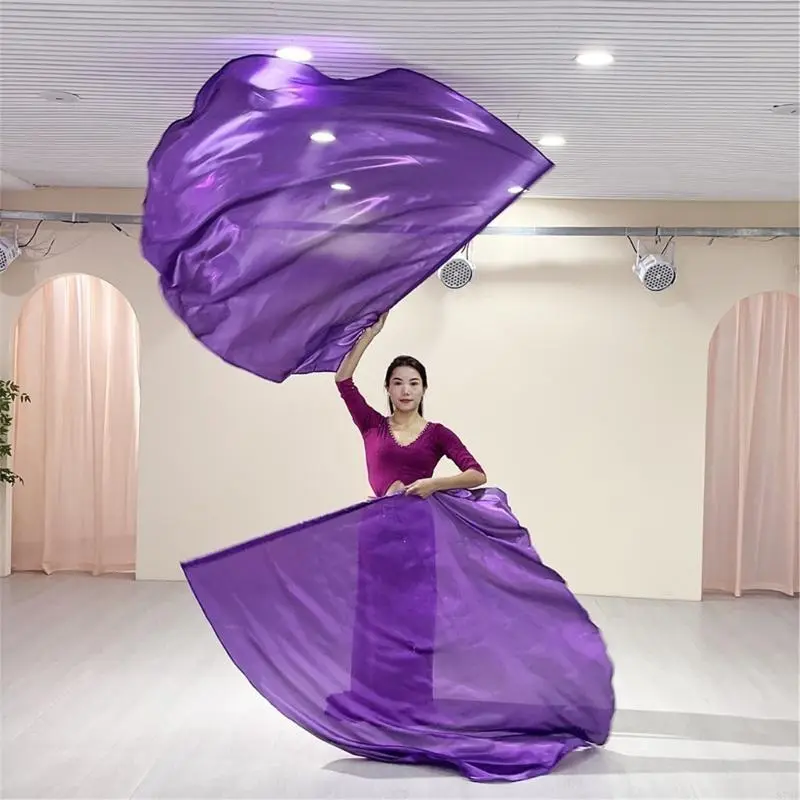 2Pcs Semicircle Worship Angel Wing Flag Praise Dance Flags with Scalable Rods