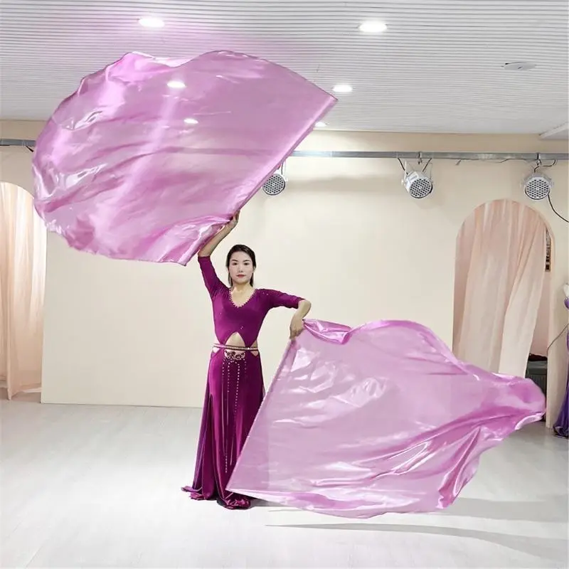 2Pcs Semicircle Worship Angel Wing Flag Praise Dance Flags with Scalable Rods