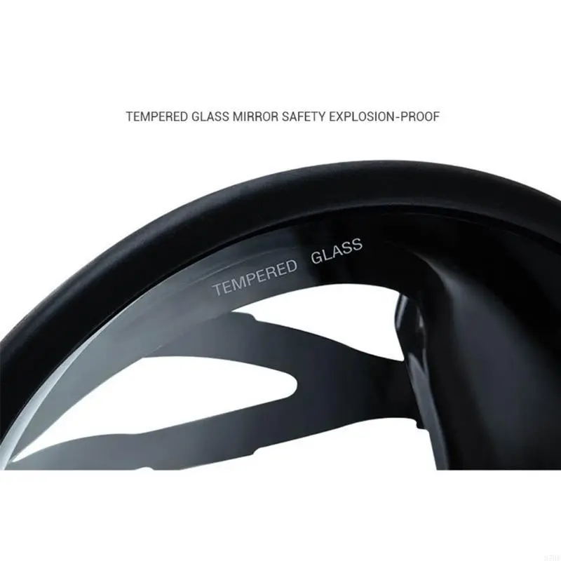 Retro Panoramic Full Wide View Tempered Glass Len Snorkel Diving Mask