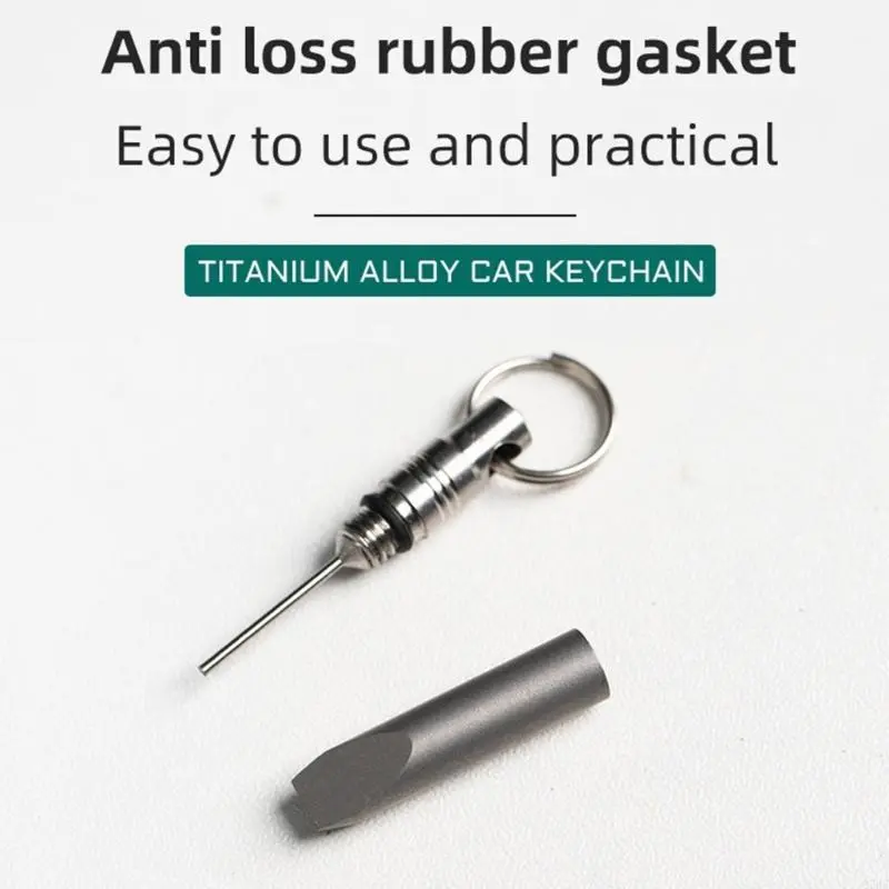 Small Metal Alloy Card Removal Needle Needle Opener With Keyring Outdoor Tool