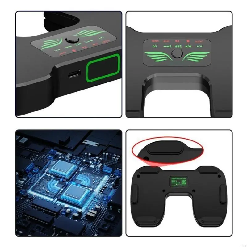 Wireless Page Turners Mini Foot Pedal Portable Quiet Music Page Turners Pedal