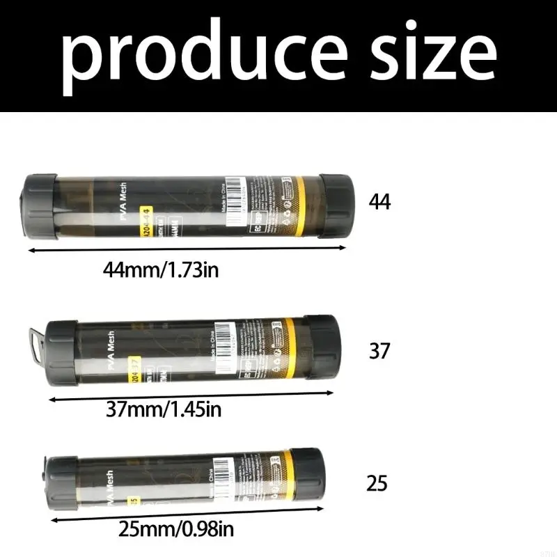 PVA Mesh Baits Bags Water Dissolving PVA Narrow Mesh Tube Fishing Accessory