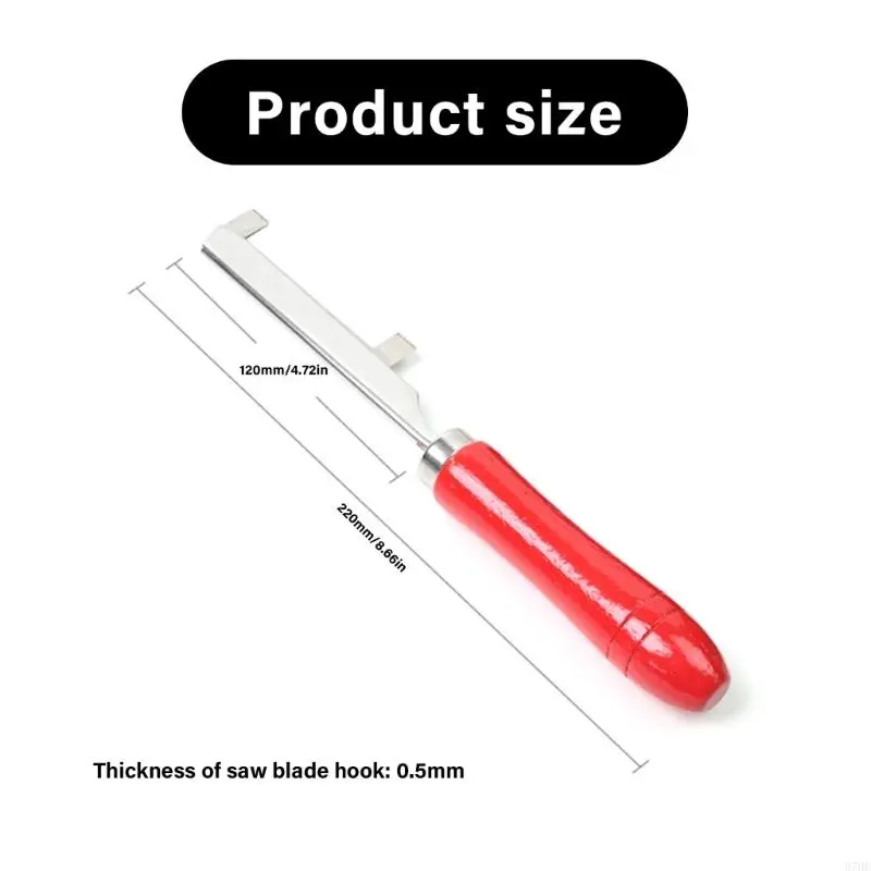 Double Action Fret Slot Cleaning Tool with Precisions Stainless Steel Teeth Fretboard Repair for Guitar Bass Maintenance