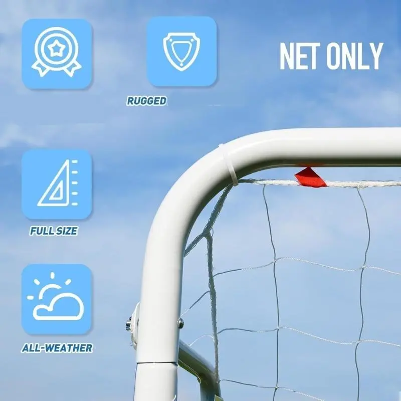 Soccer Goal Net Football Netting Light Weight Goal Folding Post Net Soccer Net