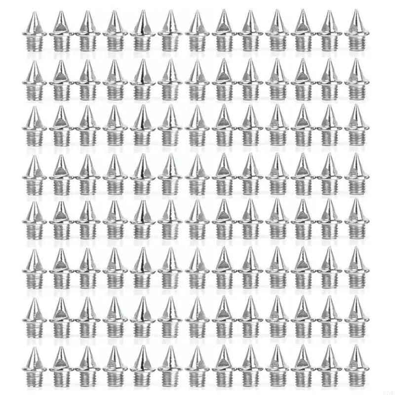 120Pcs Track and Country Spikes with Wrench 1/4Inch Track Spikes for Track Shoes Replacement Spikes