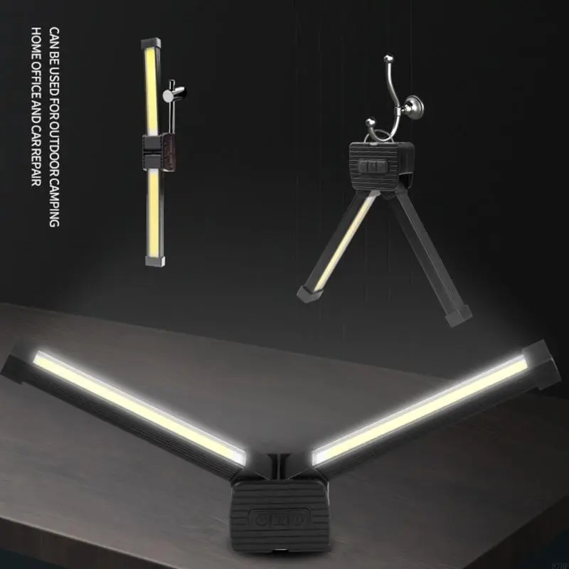 USB Rechargeable LED Emergency Floodlight Folding Camping Light Work Light