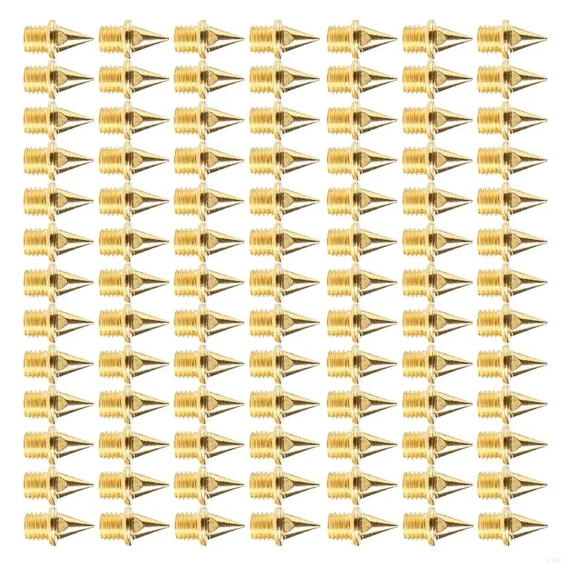 120Pcs Track and Country Spikes with Wrench 1/4Inch Track Spikes for Track Shoes Replacement Spikes