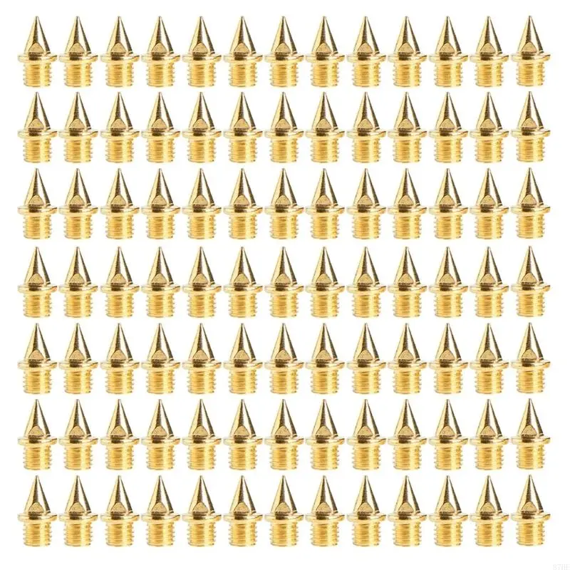 120Pcs Track and Country Spikes with Wrench 1/4Inch Track Spikes for Track Shoes Replacement Spikes