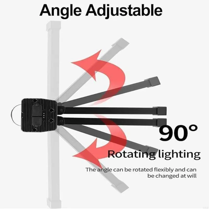 USB Rechargeable LED Emergency Floodlight Folding Camping Light Work Light