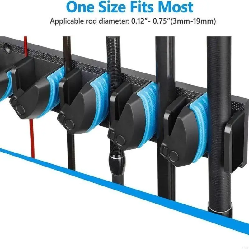 Fishing Poles Rack Vertical Support 9 Rod Rack Fishing Rod Holder Enduring