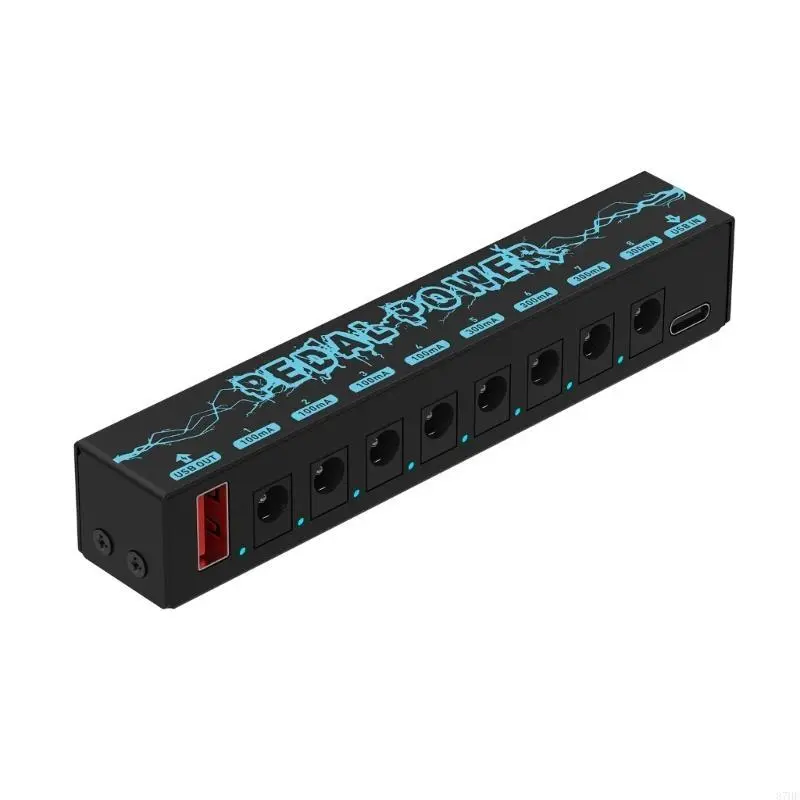 Effect Pedal Board Power Supply Output for 9V Effect Pedal Power with Blue LED