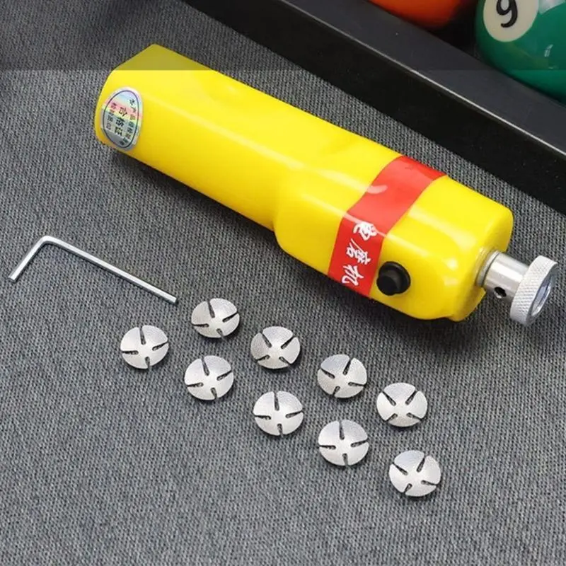 Compacts Electric Pool Cue Tip Refinisher Snooker Pool Cue Tip Repair Tool for Accurate Shaping