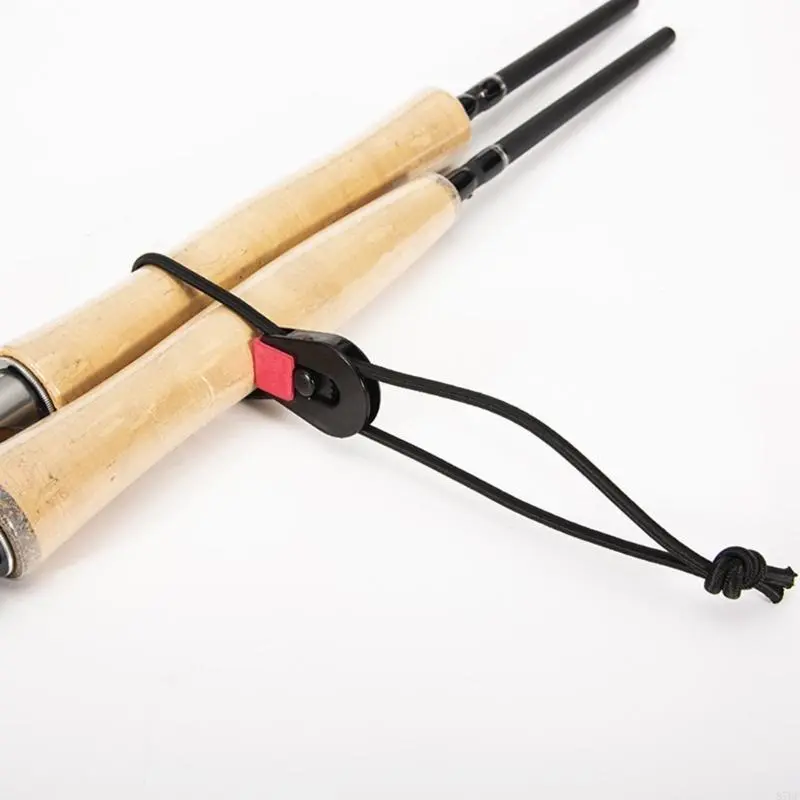 Fishing Rod Tie Straps Rod Holder Belt Bungee Fasten Suspenders Wrap Band Lure Fishing Tackle Boxes Tool and Accessories