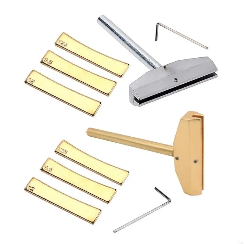 Fretboard Press Caul and Radian Fret Inserts with Wrench Luthiers Repair Tool