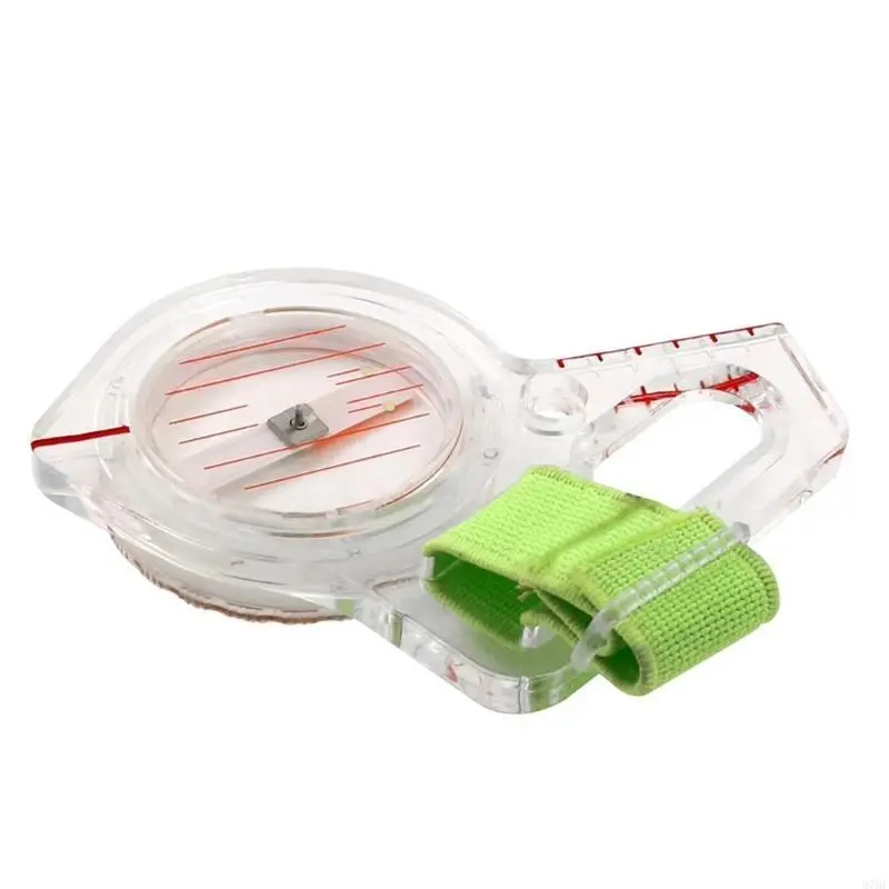 Multifunctional Ruler for Map Reading Backpacking Camping Orienteering Thumb Survival Navigation
