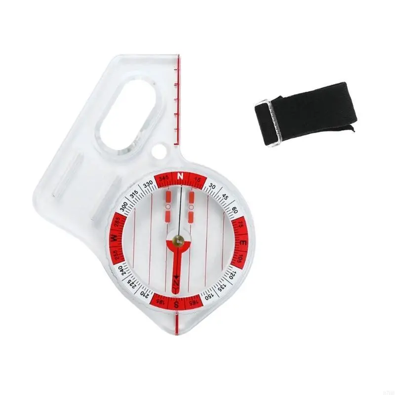 Multifunctional Ruler for Map Reading Backpacking Camping Orienteering Thumb Survival Navigation